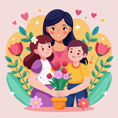 happy mother day illustration
