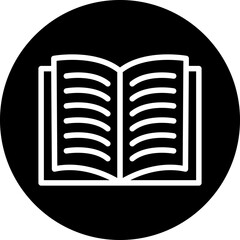 Open Book Icon Style