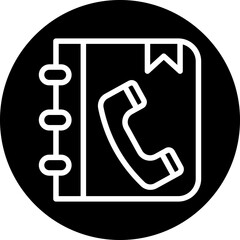 Phone Book Icon Style