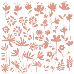 Abstract flower material ideal for textile design,