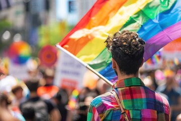 Social Justice Activist Advocates for LGBTQ Equality at Pride