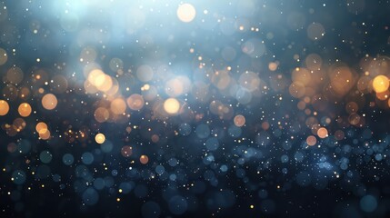 Emphasize the professionalism of a corporate template with a refined design featuring lights and falling star particles, conveying a sense of sophistication and excellence.