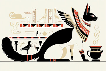 古代エジプトの猫とティータイム
Tea time with an ancient Egyptian cat