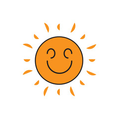 sun smile logo icon