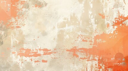 Horizontal vector background with a blend of light orange and white grungy textures, creating a vintage aesthetic