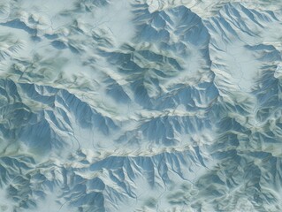 Seamless peaks mountains terrain texture map pattern.