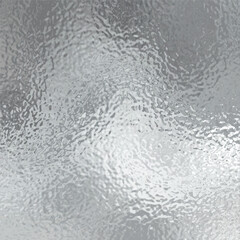 Shiny foil or silver metallic pattern. Texture of transparent, matte white and grey frosted glass, blur effect. Stained glass decorative background with glitter effect. Vector illustration