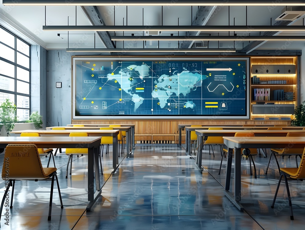 Poster cutting edge interactive classroom empowering connected learning and