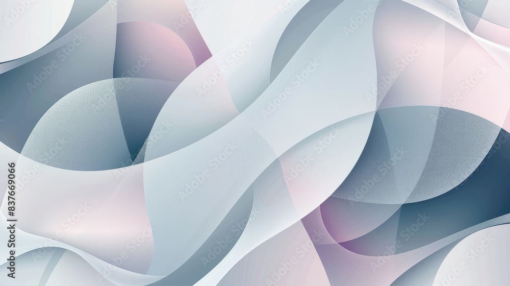 Poster modern abstract technology background with smooth, curved shapes and overlapping geometric patterns 