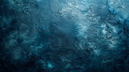 Blue painting on black background