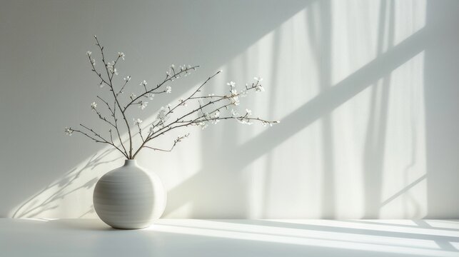 A serene background featuring ample negative space, creating a clean and minimalist design. The main object is in sharp focus, standing out against the uncluttered backdrop. The simplicity of the