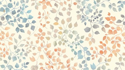 Seamless pastel colored floral and bicolor patterns for fabrics, curtains, bed sheets, tablecloths, and for printing on clothing.