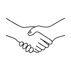 Hold one's hands continuous line drawing. one line art, People shaking hands one line. Vector illustration for poster, card, logo, banner valentine day, wedding,Coffee cup and t-shirt