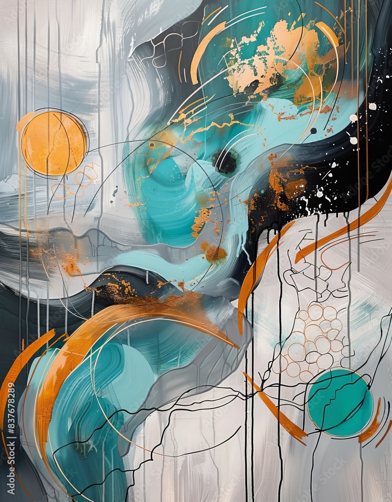 Poster captured in uhd 4k resolution with sharp focus, highlighting the intricate details of the artwork