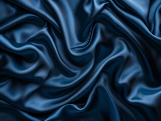 Obraz premium Close-up of intricate blue silk design