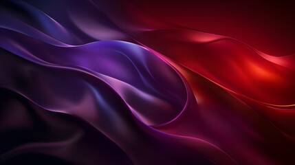 Obraz premium Smooth flowing red and purple silk