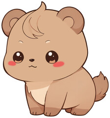 Naklejka premium baby bear cartoon