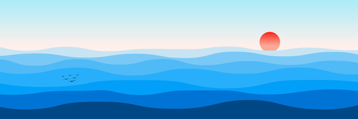 The rolling mountains