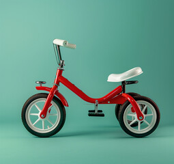 Red Tricycle with White Wheels