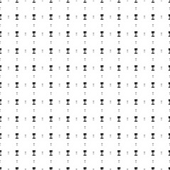 Square seamless background pattern from geometric shapes are different sizes and opacity. The pattern is evenly filled with black boring mill symbols. Vector illustration on white background
