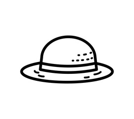 シンプルな帽子のイラスト
