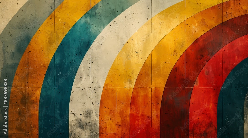 Poster abstract backgrounds retro vibes: an illustration with retro vibes in abstract backgrounds