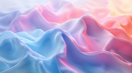 Fototapeta premium Gradient Backgrounds Soft: A 3D illustration showcasing soft gradient backgrounds