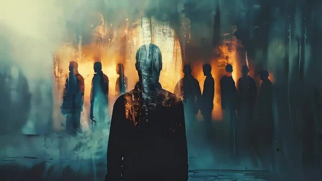 Video of soul searching concept. Exploring the mind, self-discovery, overthinking and psychology.