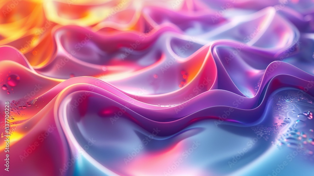 Poster gradient patterns creative design: a 3d illustration showcasing creative design elements with gradie