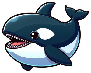 Obraz premium illustration of a orca