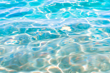 Abstract blur light on sea and ocean