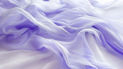 Obraz premium A high-definition image of periwinkle waves on a white linen canvas