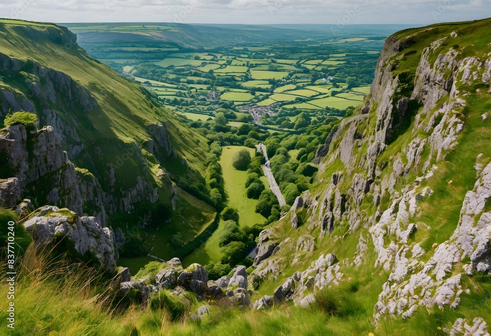 Wall mural A view of the Cheddar Gorge in Somerset