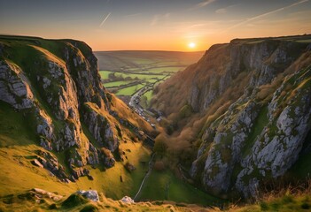 A view of the Cheddar Gorge in Somerset