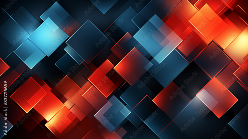 Poster minimal geometric abstract background. circle square and triangle design.