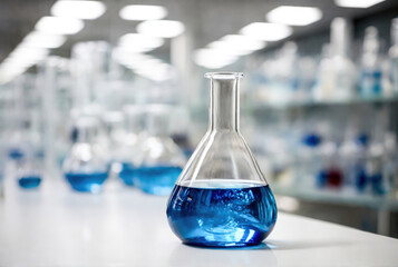 glassware in laboratory