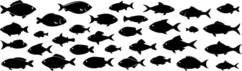 Vektor Set verschiedene Fische