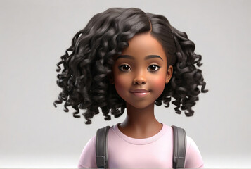 portrait of a girl student