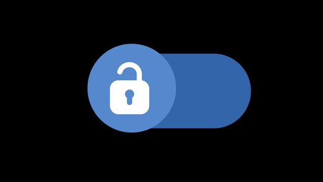 Lock and unlock toggle phone animation footage