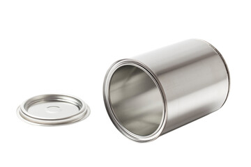 Open Metal Paint Can Isolated
