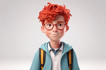 Portrait of a student in glasses