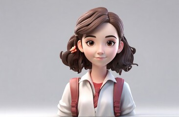 portrait of a girl student