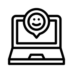 satisfaction line icon