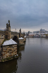 Charles bridge, Prague, Central Bohemia, Czech Republic
