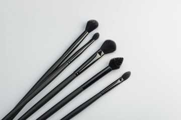 Brush set makeup top view