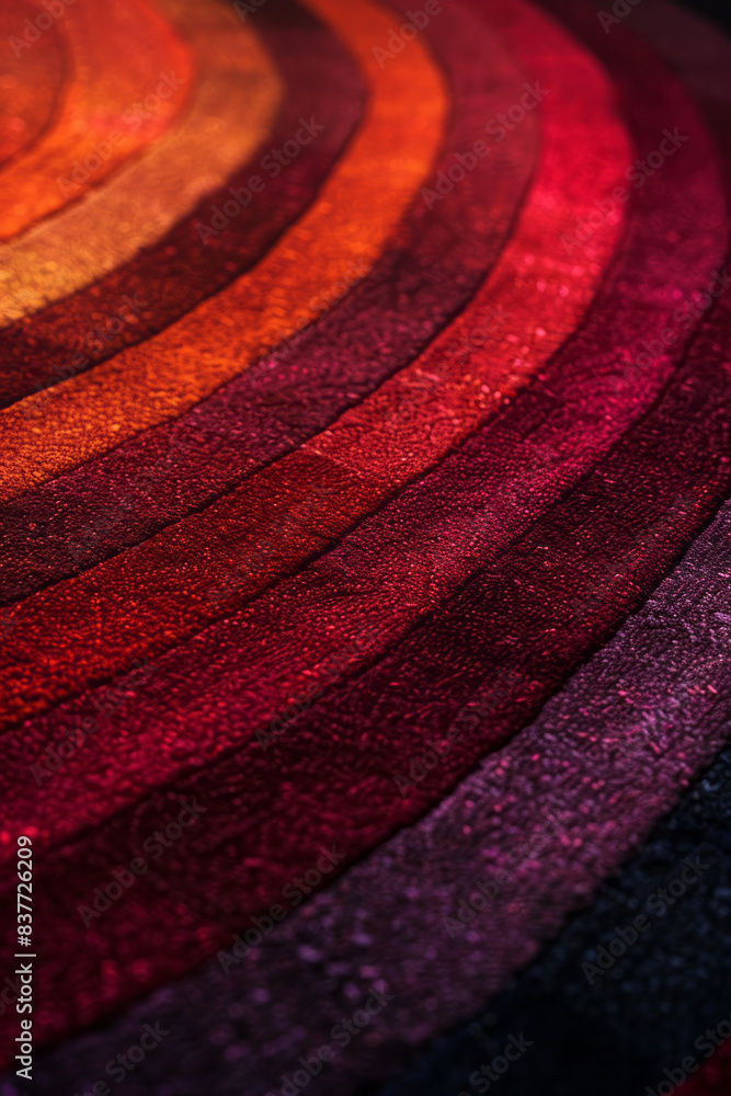 Poster Abstract parallel lines forming wave patterns with a subtle gradient from rich burgundy to deep maroon,