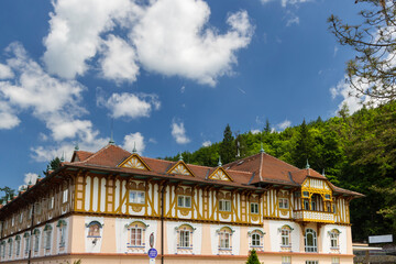 Luhacovice, picturesque spa town in Southern Moravia, Czech Republic