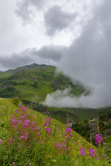 Landscape near Route des Grandes Alpes, Savoy, France