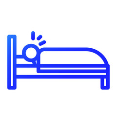 fast asleep gradient icon style