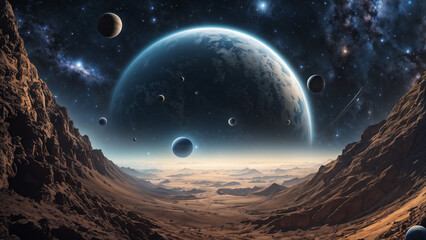 Space, stars, planets and Earth